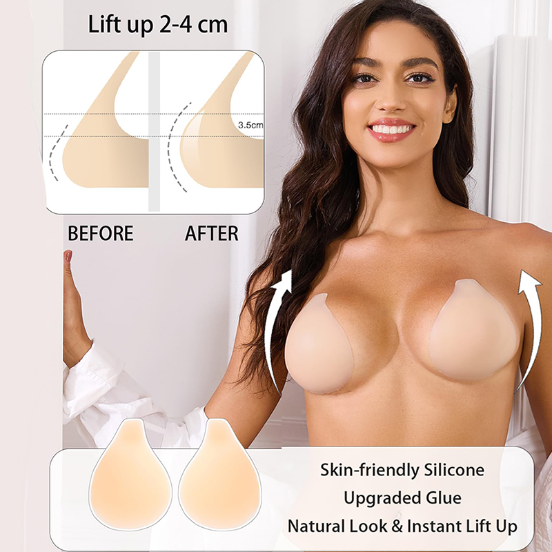 1/2 Pairs Women Sticky Bra Pus - Strapless Bra Adhesive reseña y precio
