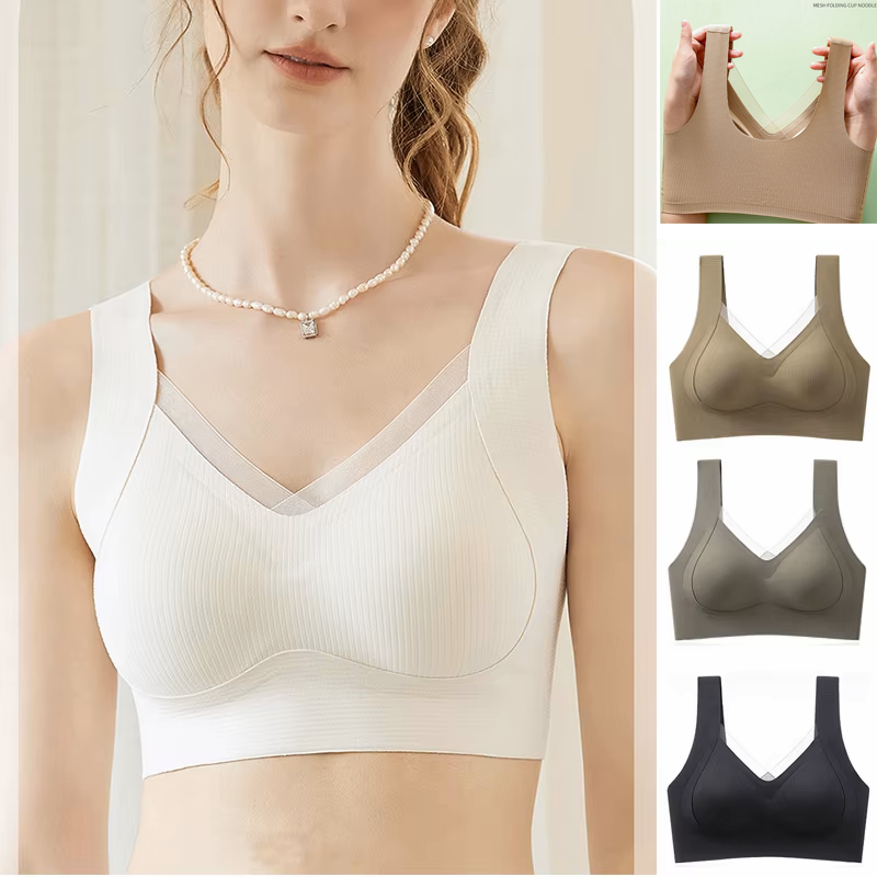 1pcs Women's Bra Breathable Ga - Wirefree Bra Comfort reseña y precio