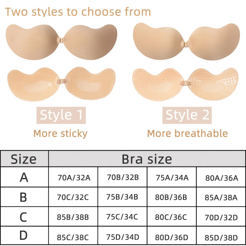 Sexy Women's bra Invisible Pus - Backless Bra Sticky reseña y precio
