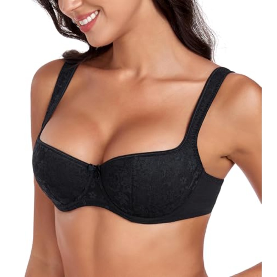 DotVol Women's Lightly Padded  - Demi Bra Balconette reseña y precio