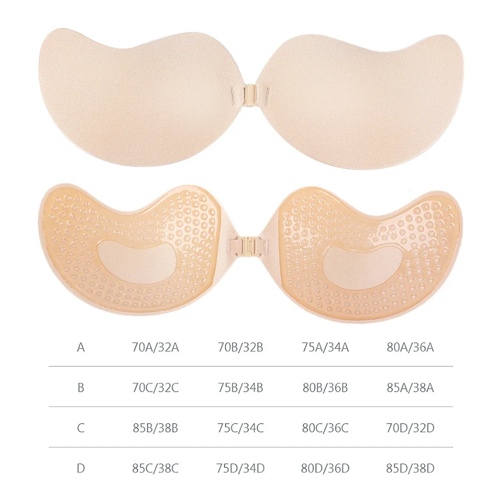 Invisible Strapless Adhesive S - Push Up Bra Silicone reseña y precio