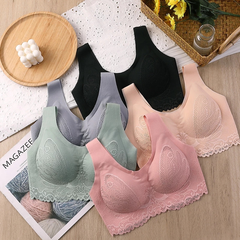 Breathable Latex Bra Seamless  - Sleep Bra Bralette reseña y precio