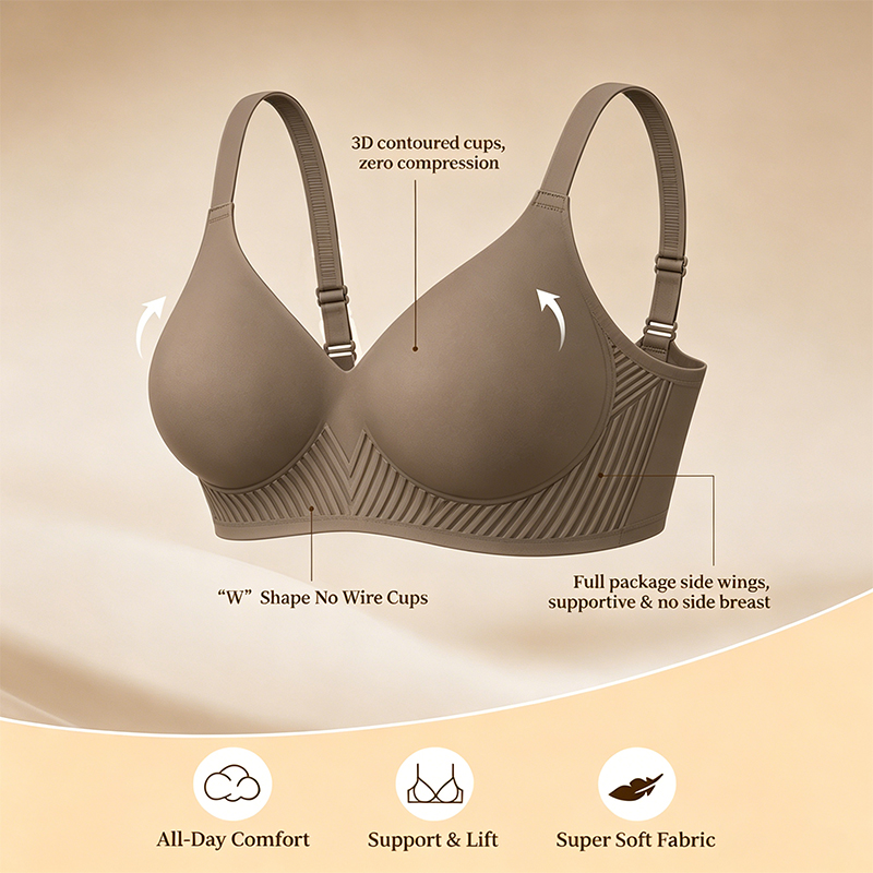 Full Coverage Push Up Jelly Su - Underwire Bra Padded reseña y precio