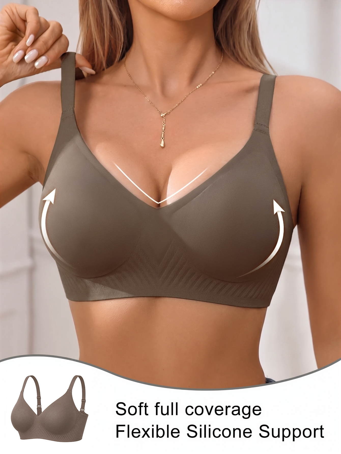 Full Coverage Push Up Jelly Su - Underwire Bra Padded reseña y precio