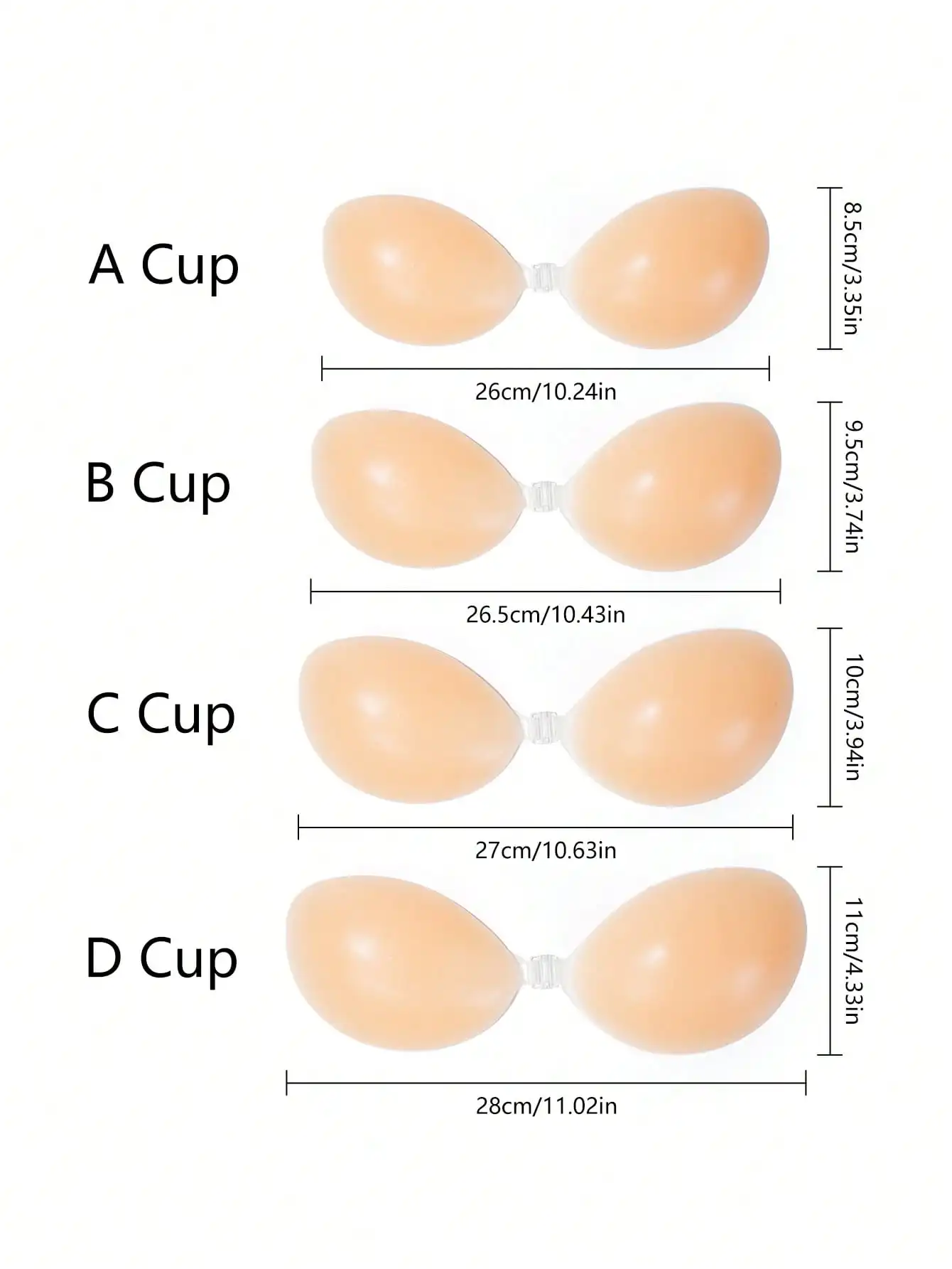 1pc Women's Silicone Sticky Br - Strapless Bra Adhesive reseña y precio