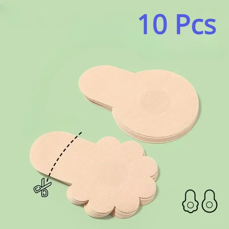 10pcs Women's Invisible Breast - Strapless Bra Adhesive reseña y precio