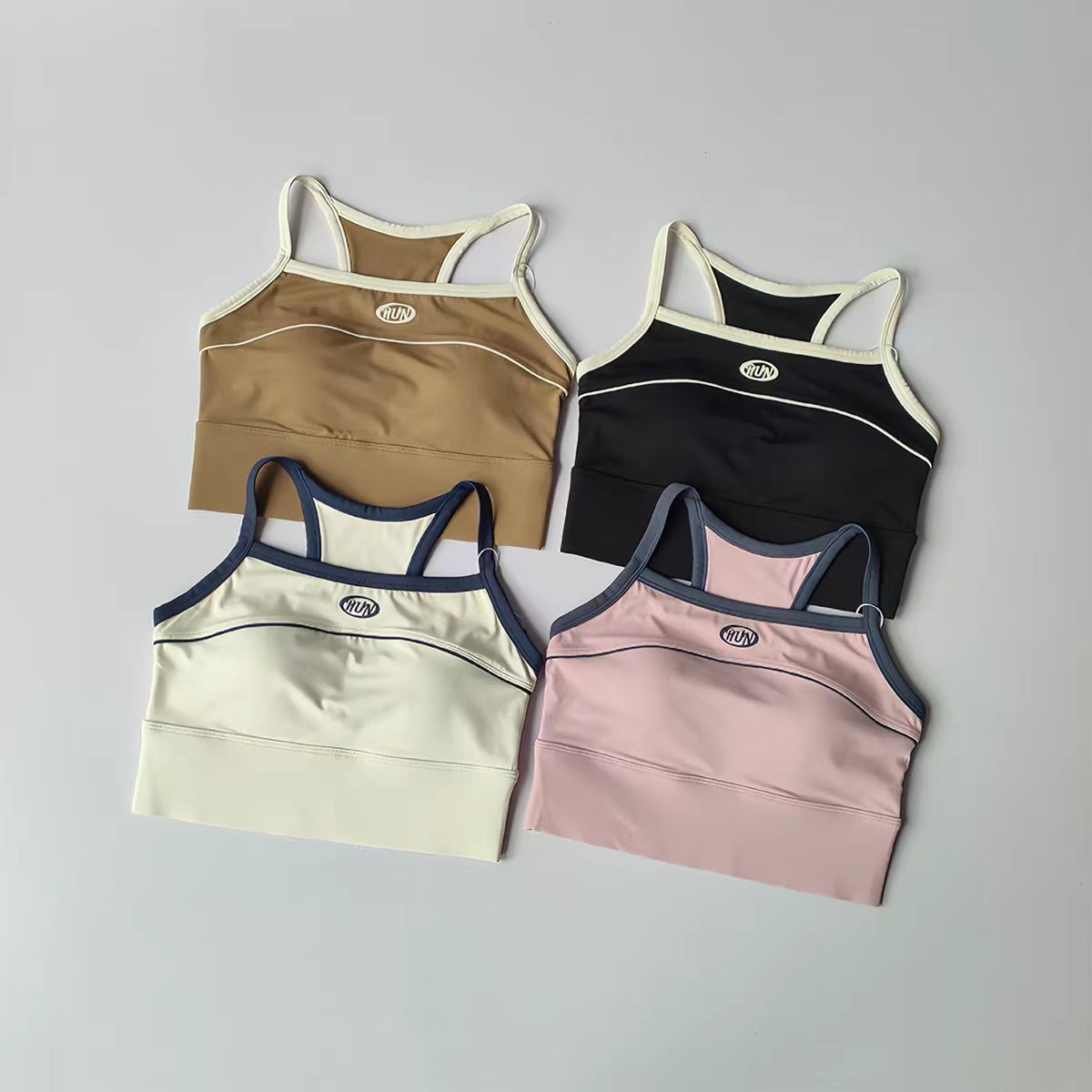 Women Color Block Sports Bra w - Minimizer Bra Women reseña y precio