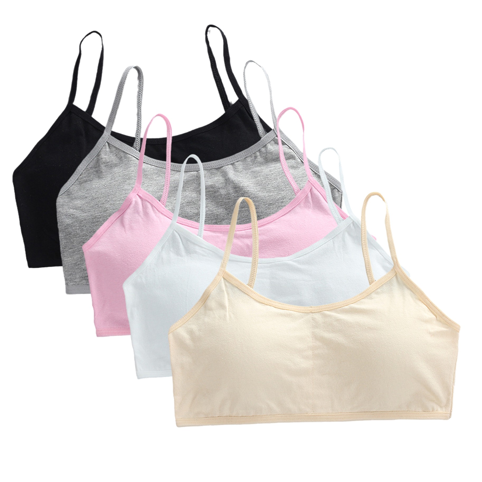 5pcs Teenage Girls Cotton Trai - Cotton Bra Everyday reseña y precio