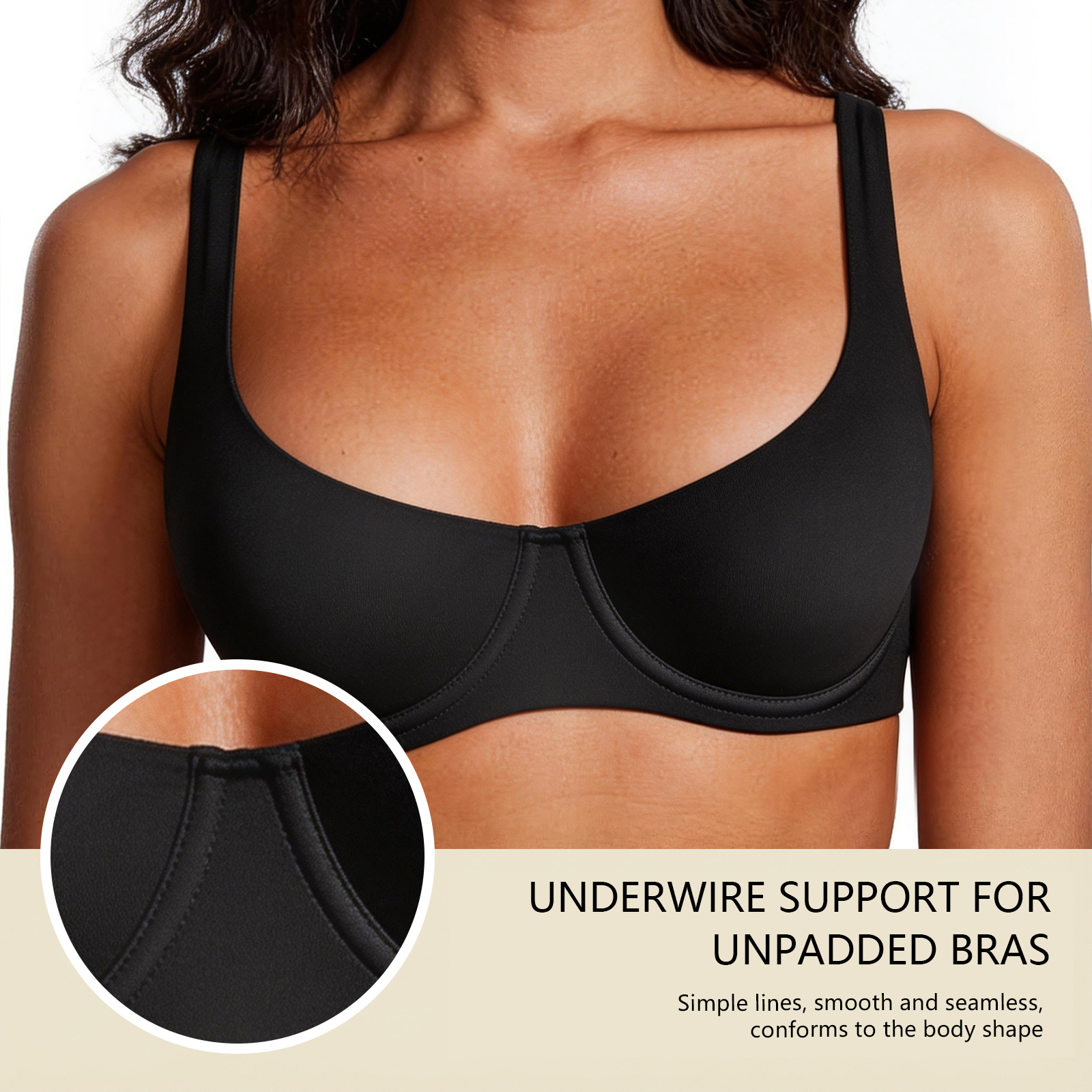 Women's Unlined Balconette Spo - Demi Bra Balconette reseña y precio