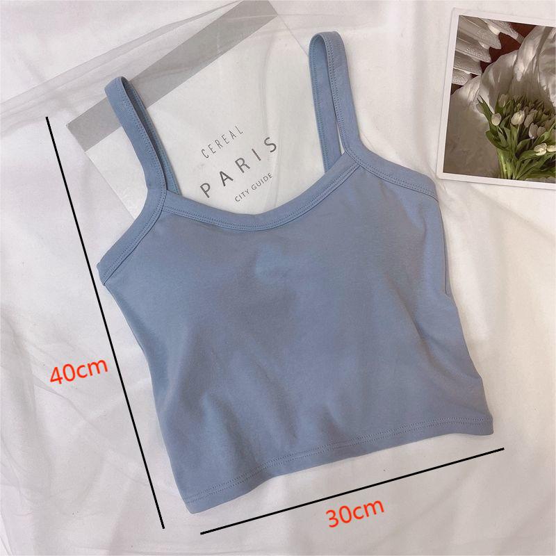Crop Top Women Sexy Sleeveless - T Shirt Bra Seamless reseña y precio