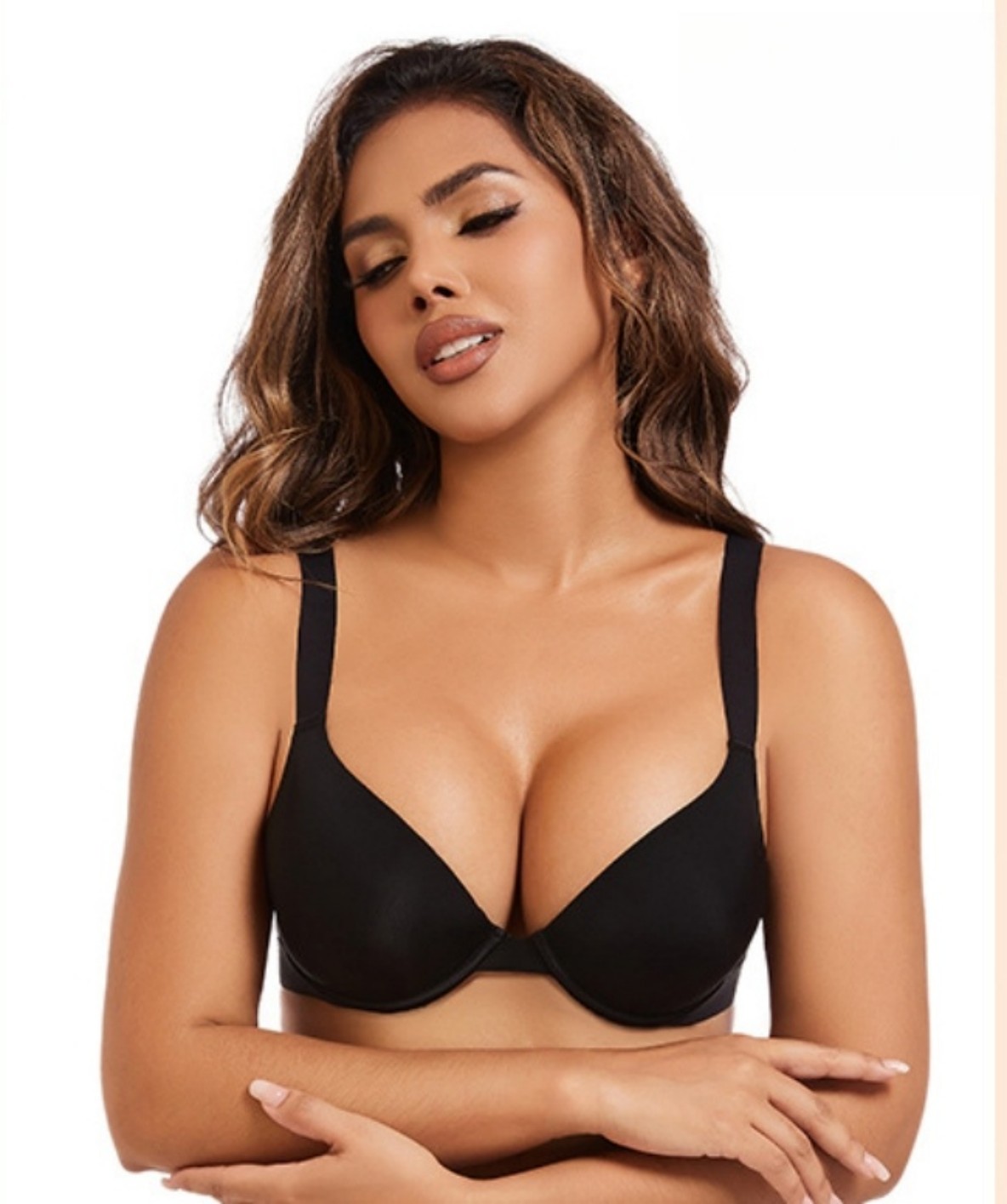 2025 Women's Plus Size Push Up - Demi Bra Balconette reseña y precio