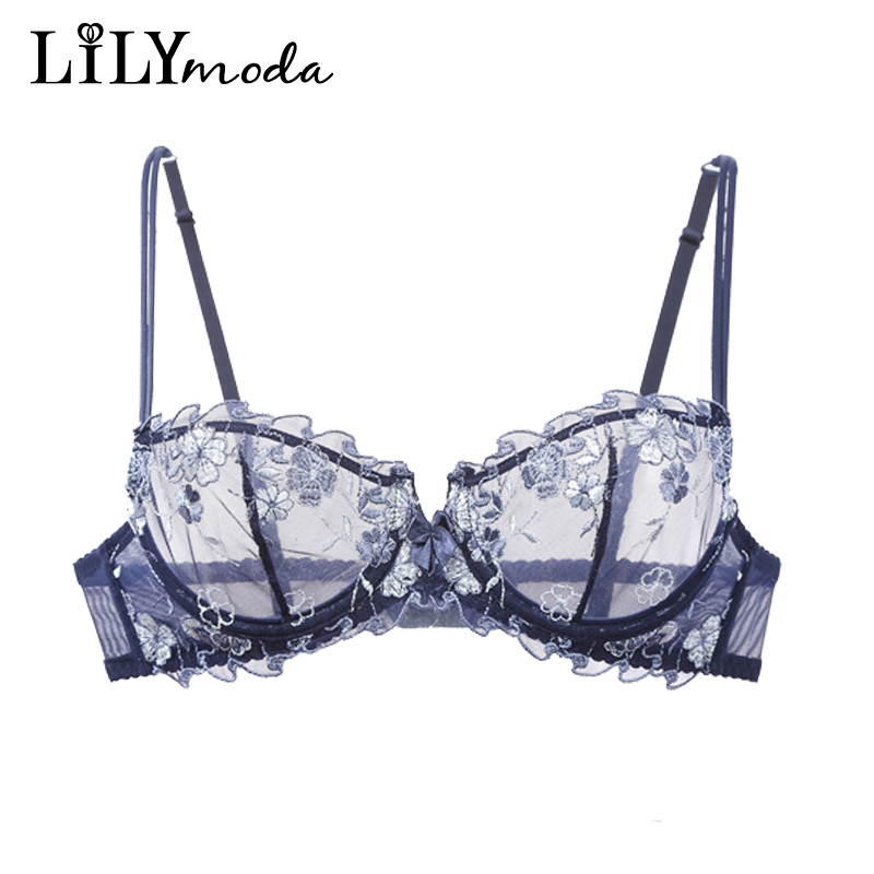 Lilymoda Women Sexy Ultrathin  - Demi Bra Balconette reseña y precio