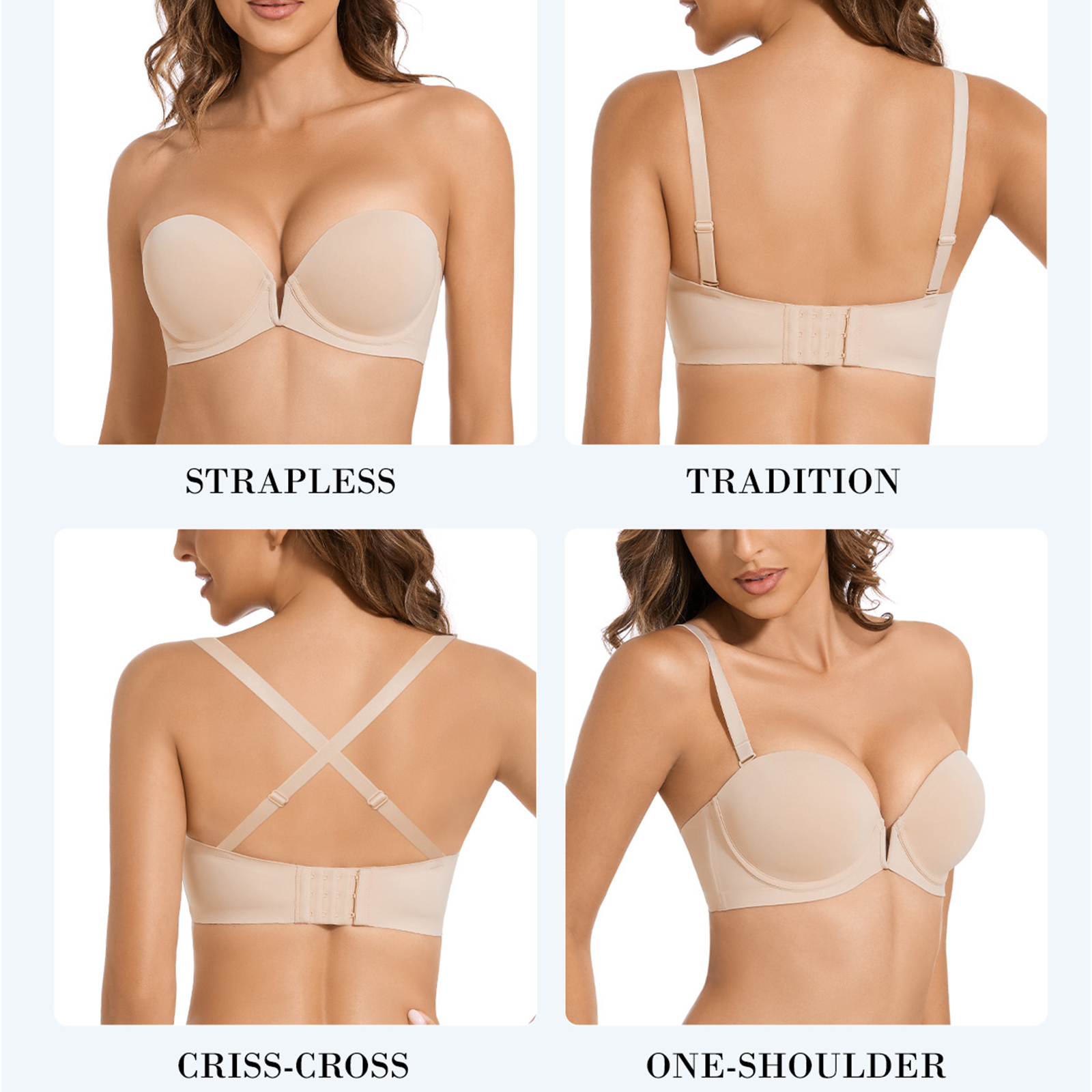 New Bra Push Up Underwire Ultr - Convertible Bra Multiway reseña y precio