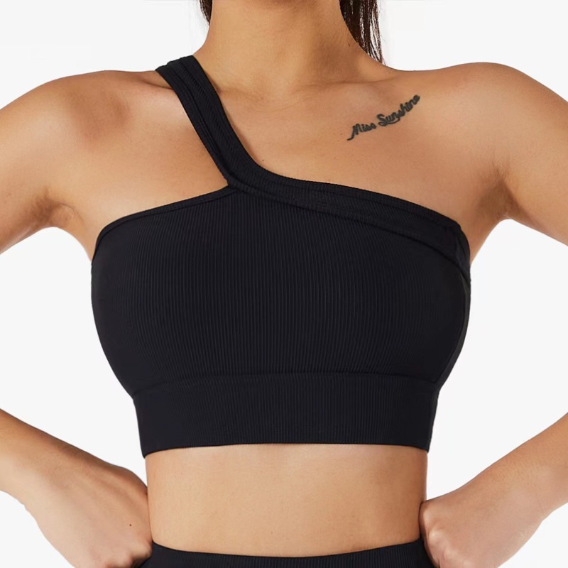 Women Single Shoulder Sexy Yog - T Shirt Bra Seamless reseña y precio