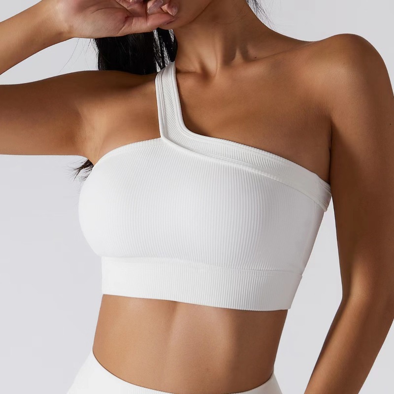 Women Single Shoulder Sexy Yog - T Shirt Bra Seamless reseña y precio