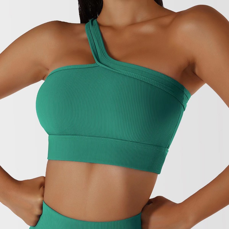Women Single Shoulder Sexy Yog - T Shirt Bra Seamless reseña y precio