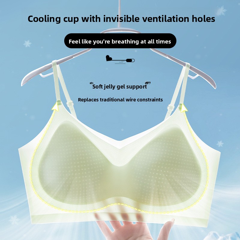 Ice Silk Sleep Bra Tank Top Wo - Sleep Bra Bralette reseña y precio