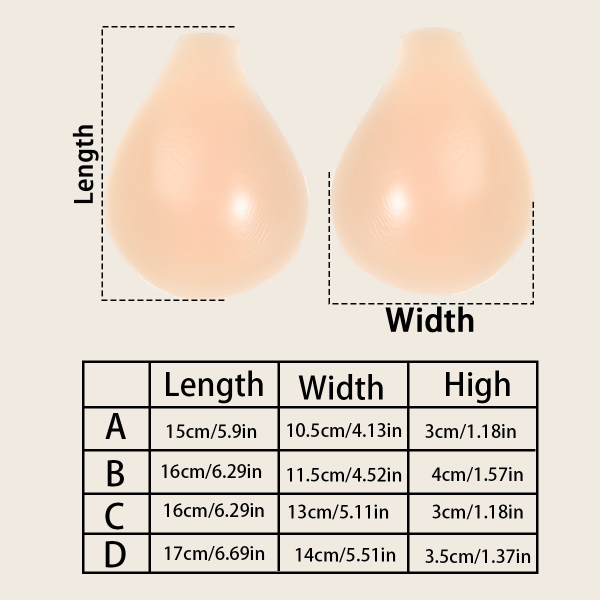 Self Adhesive Silicone Invisib - Push Up Bra Silicone reseña y precio