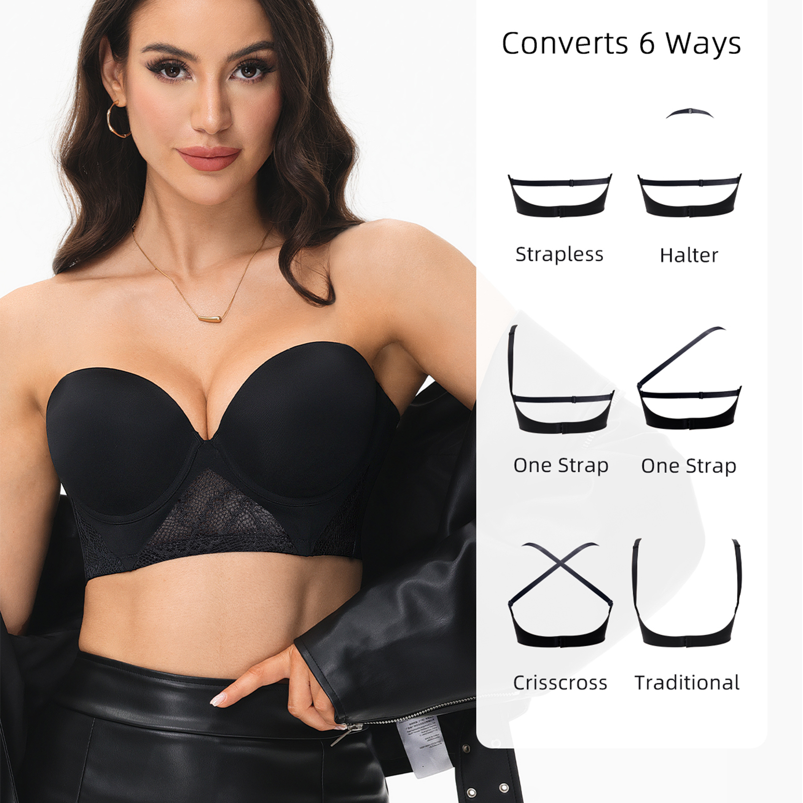 New Women Bras Everyday Sexy T - Convertible Bra Multiway reseña y precio