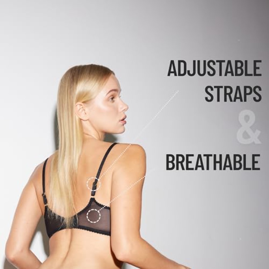 Faye Women's Sexy Lace Bra, Ba - Demi Bra Balconette reseña y precio