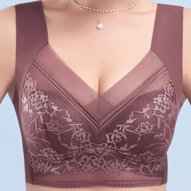 L-6L Women Large Bra Push Up I - Sheer Bra Lace reseña y precio