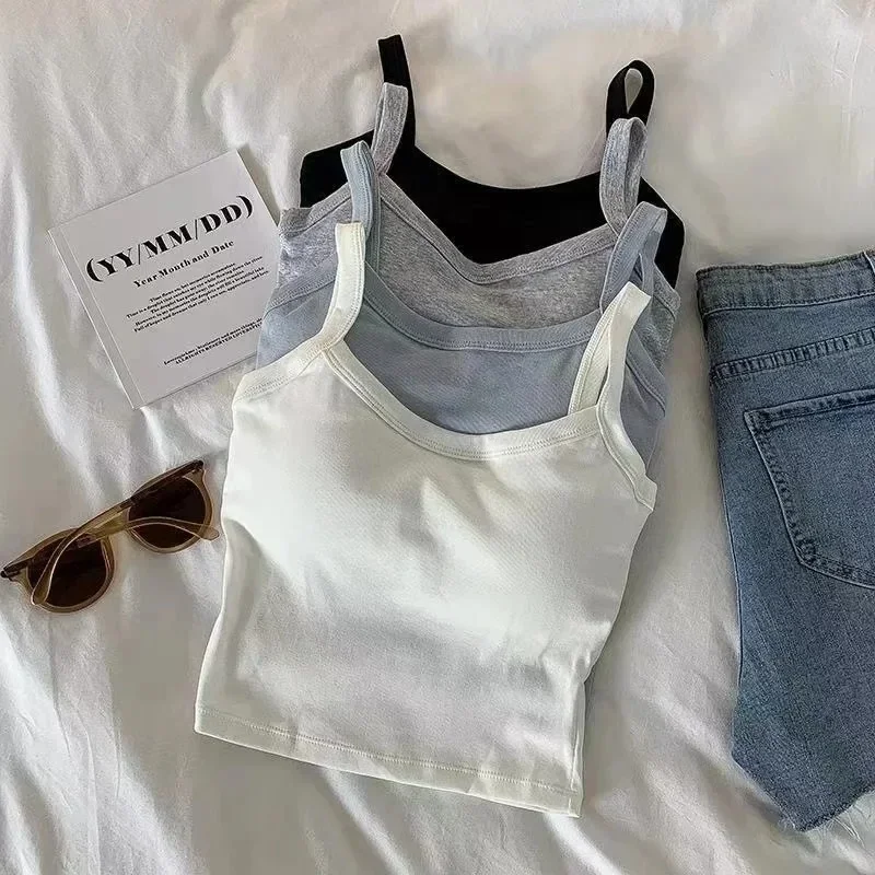 Sexy Sleeveless Crop Top for W - T Shirt Bra Seamless reseña y precio