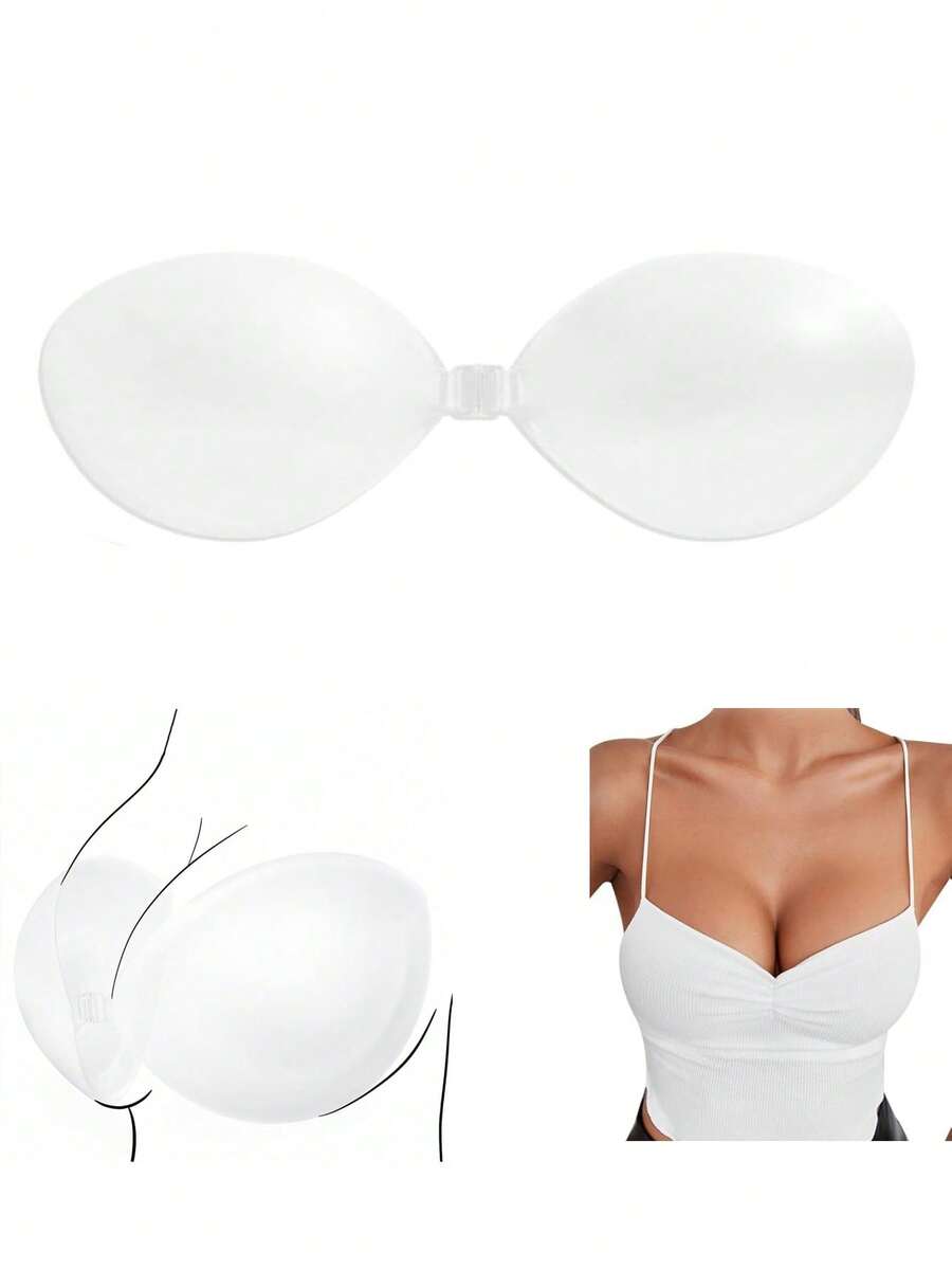 1 Pair Invisible Strapless Sil - Push Up Bra Silicone reseña y precio