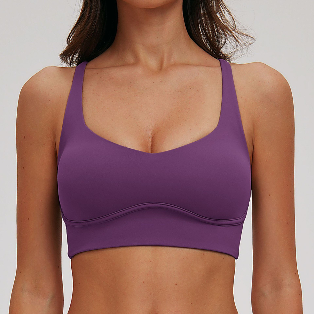 Sexy V-neck Sports Bra Yoga Un - Sports Bra Racerback reseña y precio