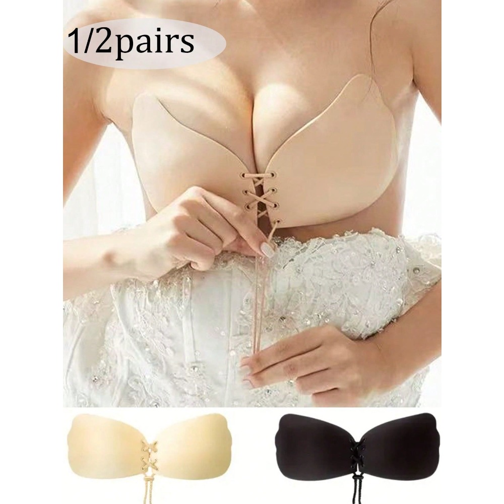 1/2pcs Wing-Shaped Adhesive Br - Push Up Bra Silicone reseña y precio