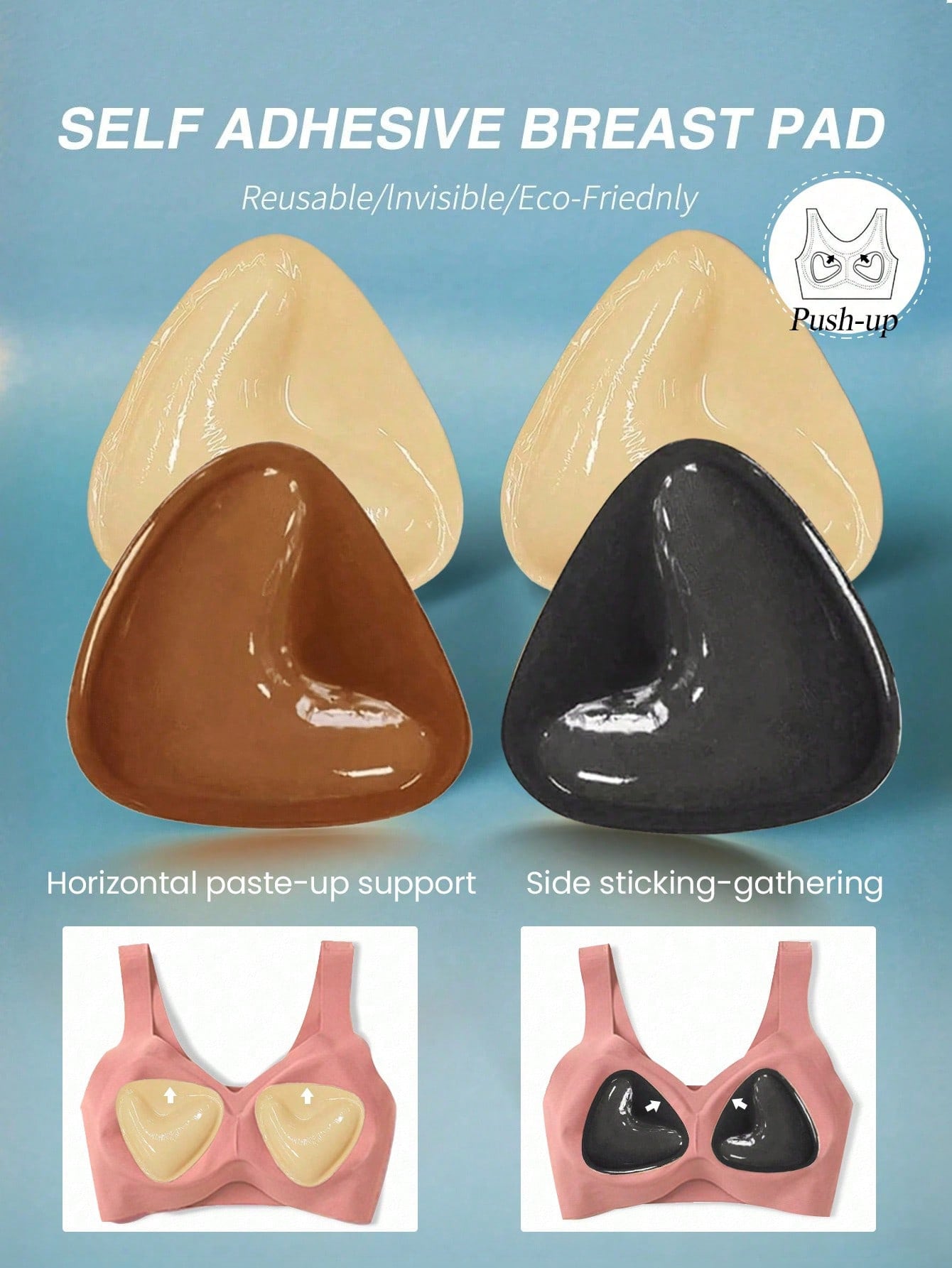 2pcs Reusable Double-Sided Adh - Strapless Bra Adhesive reseña y precio