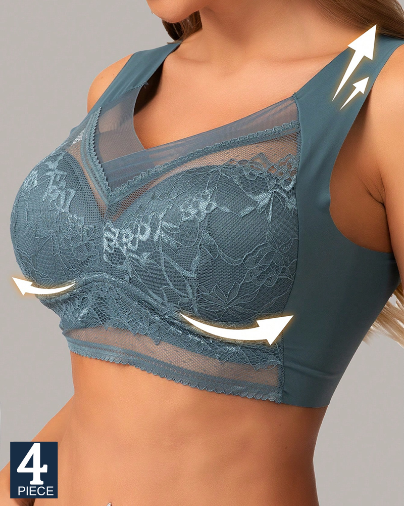 4Pcs Plus Size Women Seamless  - Minimizer Bra Women reseña y precio