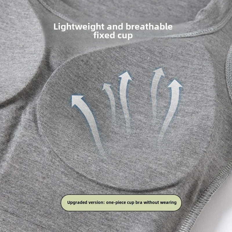 Women's Breathable Workout Ves - T Shirt Bra Seamless reseña y precio