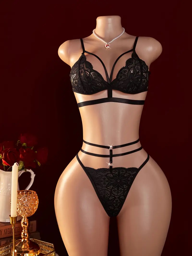 S- XXL Women's Sexy Contrast L - Sheer Mesh Bra reseña y precio