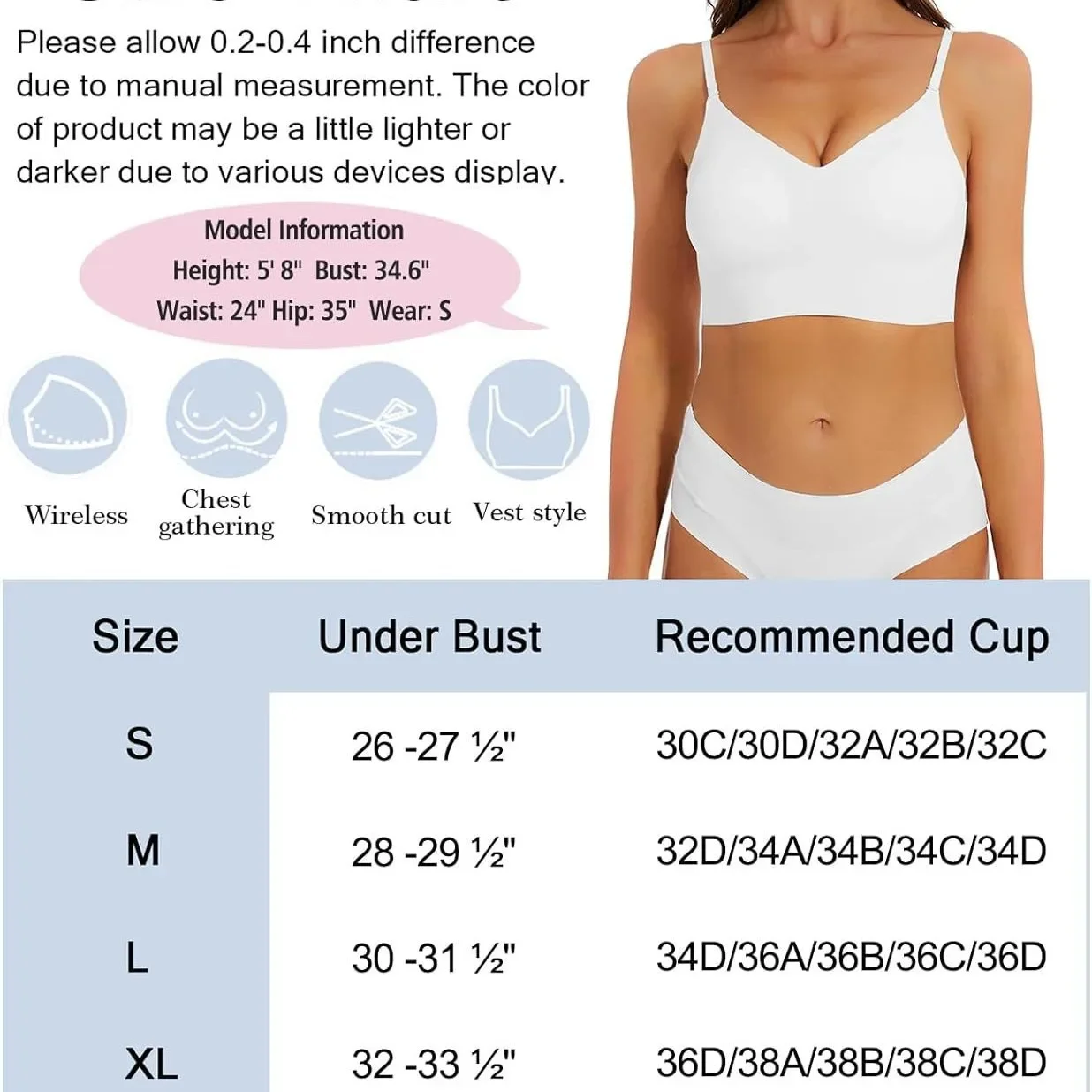 Top RatedSeamlLow Back Bra Sup - Convertible Bra Multiway reseña y precio